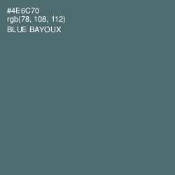 #4E6C70 - Blue Bayoux Color Image